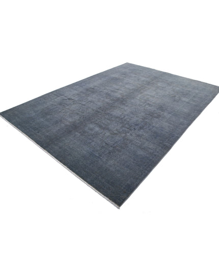 Overdye 7' 4" X 10' 2" Hand Knotted Wool Rug 7' 4" X 10' 2" (223 X 310) / Grey / Wool