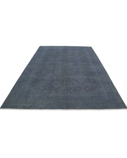 Overdye 7' 4" X 10' 2" Hand Knotted Wool Rug 7' 4" X 10' 2" (223 X 310) / Grey / Wool