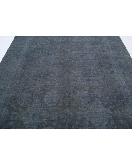 Overdye 7' 4" X 10' 2" Hand Knotted Wool Rug 7' 4" X 10' 2" (223 X 310) / Grey / Wool