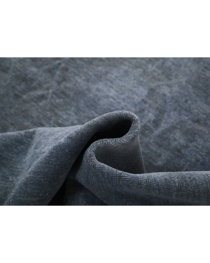 Overdye 7' 4" X 10' 2" Hand Knotted Wool Rug 7' 4" X 10' 2" (223 X 310) / Grey / Wool