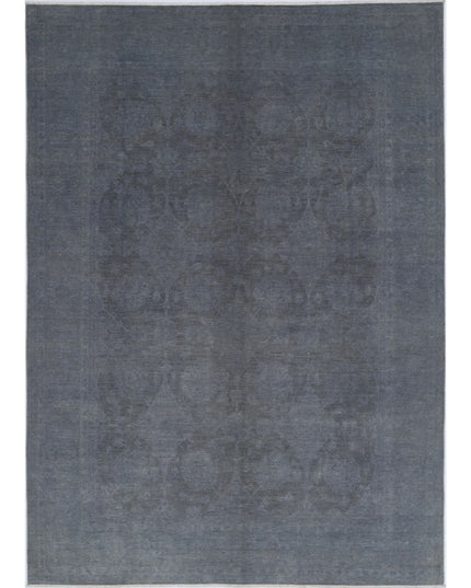 Overdye 7' 4" X 10' 2" Hand Knotted Wool Rug 7' 4" X 10' 2" (223 X 310) / Grey / Wool