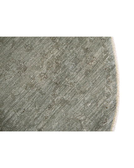 Overdye 5' 4" X 5' 6" Hand Knotted Wool Rug 5' 4" X 5' 6" (162 X 168) / Grey / Wool