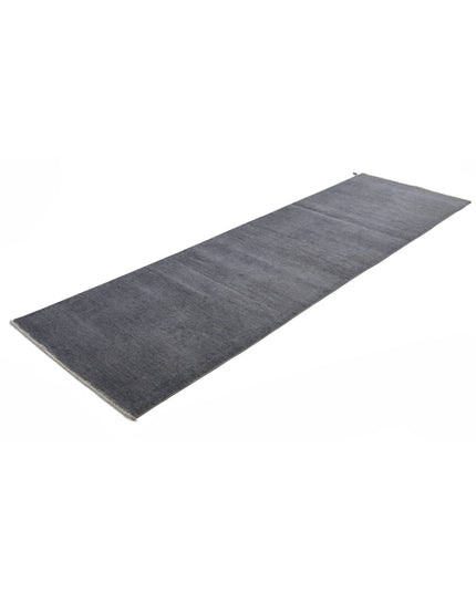 Overdye 3' 1" X 10' 6" Hand Knotted Wool Rug 3' 1" X 10' 6" (94 X 320) / Grey / Wool