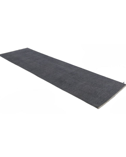 Overdye 3' 1" X 10' 6" Hand Knotted Wool Rug 3' 1" X 10' 6" (94 X 320) / Grey / Wool