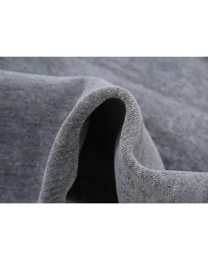 Overdye 3' 1" X 10' 6" Hand Knotted Wool Rug 3' 1" X 10' 6" (94 X 320) / Grey / Wool