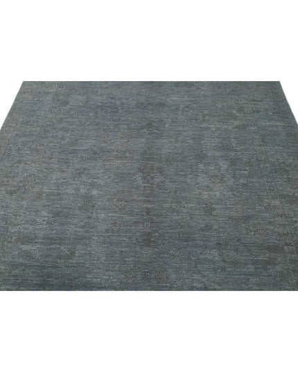 Overdye 6' 2" X 8' 10" Hand Knotted Wool Rug 6' 2" X 8' 10" (188 X 269) / Grey / Wool