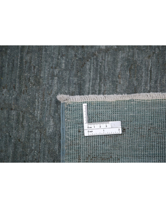 Overdye 6' 2" X 8' 10" Hand Knotted Wool Rug 6' 2" X 8' 10" (188 X 269) / Grey / Wool