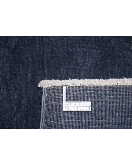 Overdye 6' 4" X 9' 1" Hand Knotted Wool Rug 6' 4" X 9' 1" (193 X 277) / Blue / Wool
