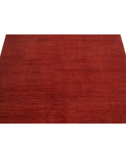 Overdye 3' 9" X 5' 10" Hand Knotted Wool Rug 3' 9" X 5' 10" (114 X 178) / Rust / Wool