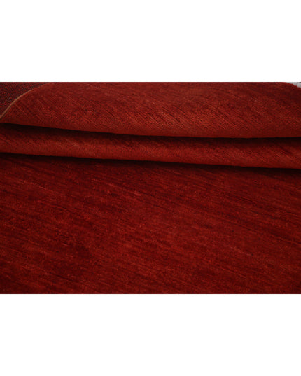 Overdye 3' 9" X 5' 10" Hand Knotted Wool Rug 3' 9" X 5' 10" (114 X 178) / Rust / Wool