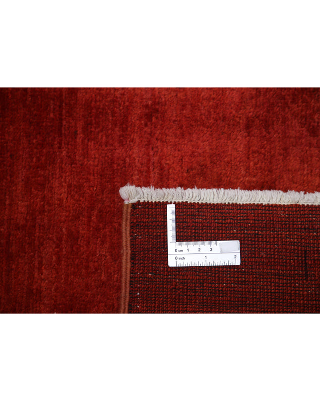 Overdye 3' 9" X 5' 10" Hand Knotted Wool Rug 3' 9" X 5' 10" (114 X 178) / Rust / Wool