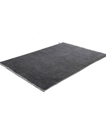 Overdye 2' 9" X 4' 1" Hand Knotted Wool Rug 2' 9" X 4' 1" (84 X 124) / Charcoal / Wool