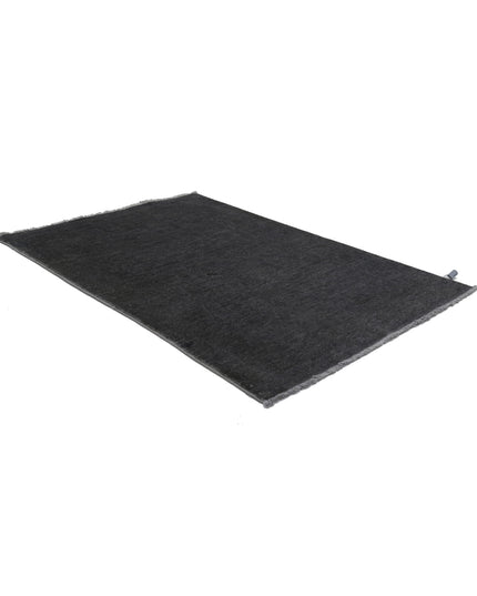 Overdye 2' 9" X 4' 1" Hand Knotted Wool Rug 2' 9" X 4' 1" (84 X 124) / Charcoal / Wool
