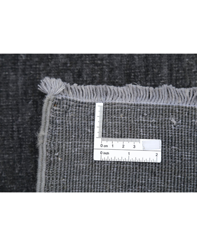 Overdye 2' 9" X 4' 1" Hand Knotted Wool Rug 2' 9" X 4' 1" (84 X 124) / Charcoal / Wool