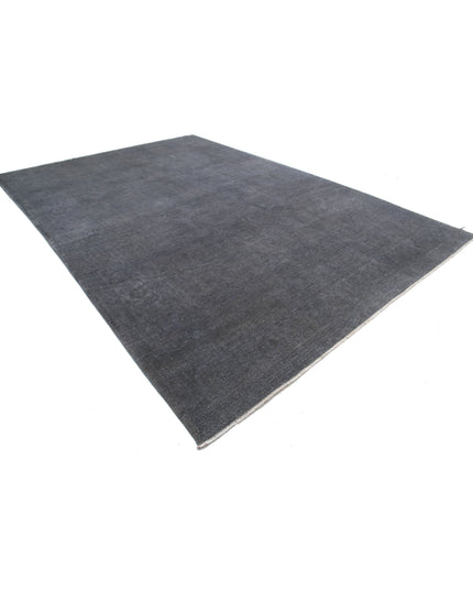 Overdye 9' 8" X 13' 9" Hand Knotted Wool Rug 9' 8" X 13' 9" (295 X 419) / Grey / Wool