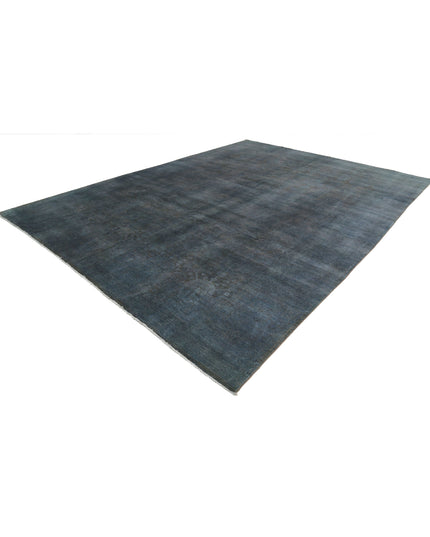 Overdye 9' 10" X 13' 5" Hand Knotted Wool Rug 9' 10" X 13' 5" (300 X 409) / Black / Wool