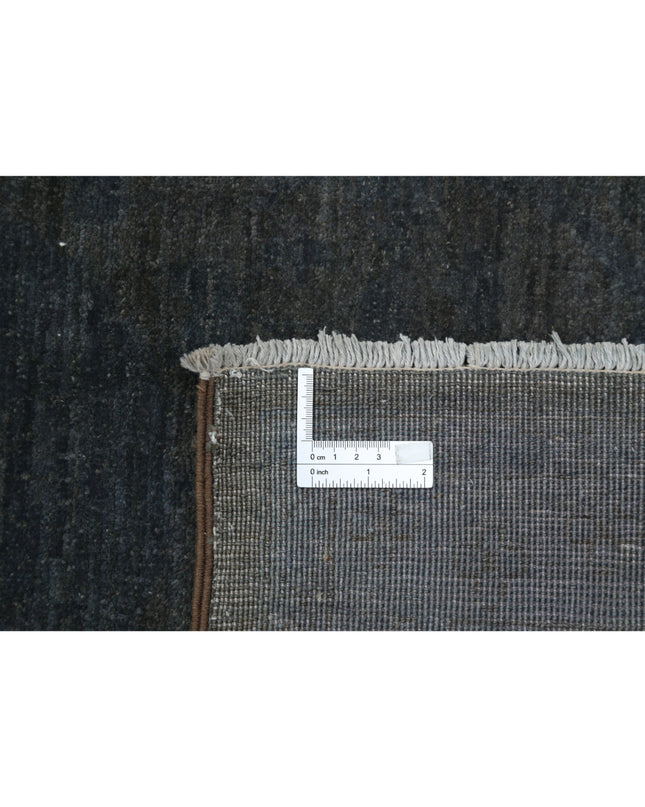 Overdye 9' 10" X 13' 5" Hand Knotted Wool Rug 9' 10" X 13' 5" (300 X 409) / Black / Wool