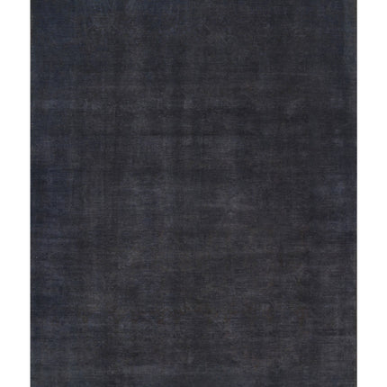 Overdye 9' 10" X 13' 5" Hand Knotted Wool Rug 9' 10" X 13' 5" (300 X 409) / Black / Wool