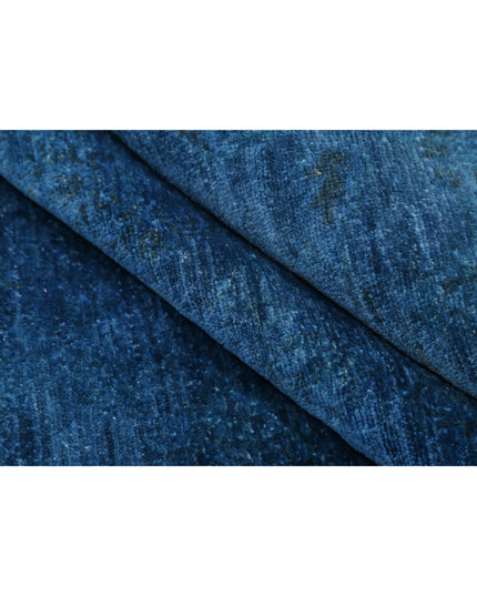 Overdye 5' 9" X 11' 9" Hand Knotted Wool Rug 5' 9" X 11' 9" (175 X 358) / Blue / Wool