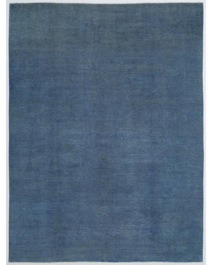 Overdye 8' 9" X 11' 6" Hand Knotted Wool Rug 8' 9" X 11' 6" (267 X 351) / Blue / Wool