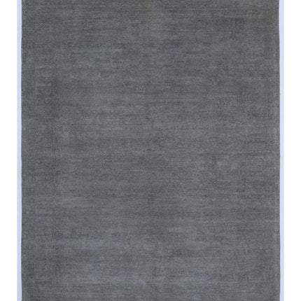 Overdye 4' 11" X 6' 7" Hand Knotted Wool Rug 4' 11" X 6' 7" (150 X 201) / Grey / Wool