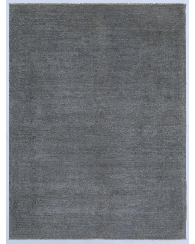 Overdye 4' 11" X 6' 7" Hand Knotted Wool Rug 4' 11" X 6' 7" (150 X 201) / Grey / Wool