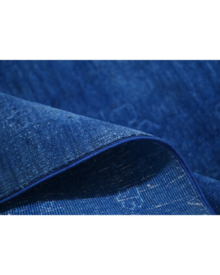 Overdye 14' 1" X 20' 6" Hand Knotted Wool Rug 14' 1" X 20' 6" (429 X 625) / Blue / Wool