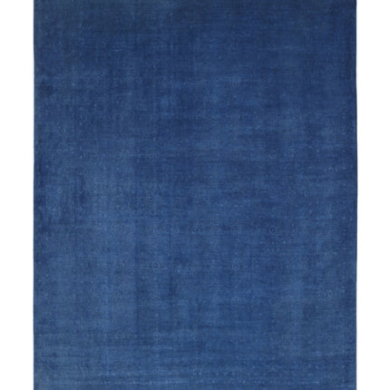 Overdye 14' 1" X 20' 6" Hand Knotted Wool Rug 14' 1" X 20' 6" (429 X 625) / Blue / Wool