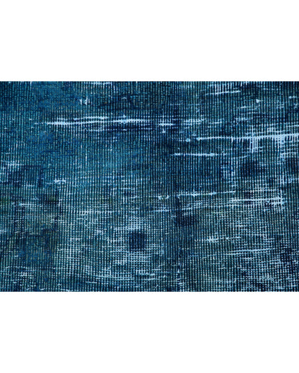 Overdye 9' 7" X 12' 2" Hand Knotted Wool Rug 9' 7" X 12' 2" (292 X 371) / Blue / Wool