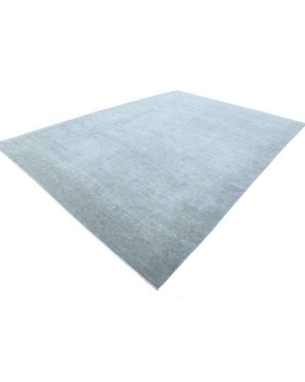 Overdye 9' 10" X 13' 11" Hand Knotted Wool & Silk Rug 9' 10" X 13' 11" (300 X 424) / Grey / Wool & Silk