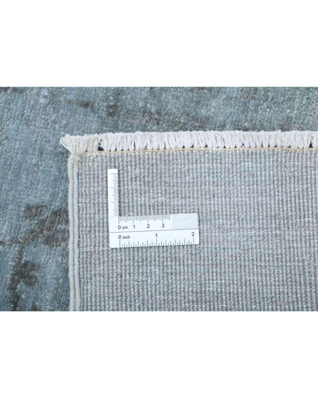 Overdye 9' 10" X 13' 11" Hand Knotted Wool & Silk Rug 9' 10" X 13' 11" (300 X 424) / Grey / Wool & Silk