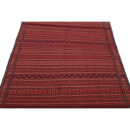 Persian Kilim 4' 8" X 6' 7" Wool Hand-Woven Kilim 4' 8" X 6' 7" (142 X 201) / Multi / Multi