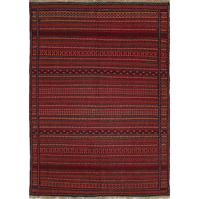 Persian Kilim Hand-Woven Wool Kilim IVA0024241 - Natalia Rugs