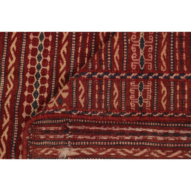 Persian Kilim 5' 0" X 6' 5" Wool Hand-Woven Kilim 5' 0" X 6' 5" (152 X 196) / Multi / Multi