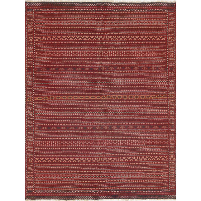Persian Kilim Hand-Woven Wool Kilim IVA0024242 - Natalia Rugs