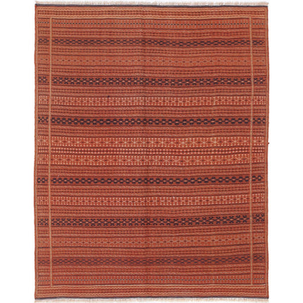 Persian Kilim Hand-Woven Wool Kilim IVA0024244 - Natalia Rugs