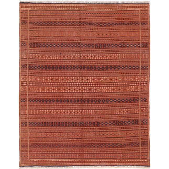 Persian Kilim Hand-Woven Wool Kilim IVA0024244 - Natalia Rugs