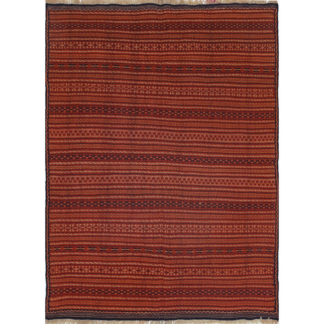 Persian Kilim Hand-Woven Wool Kilim IVA0024245 - Natalia Rugs