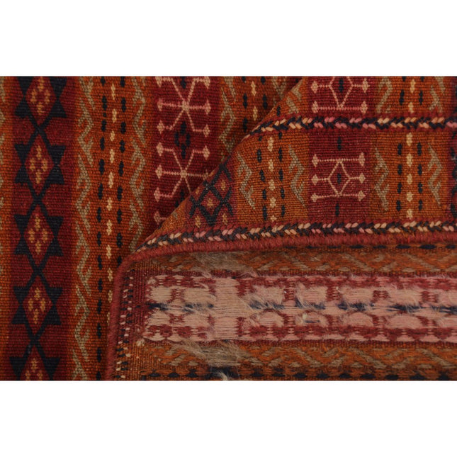 Persian Kilim 4' 10" X 6' 4" Wool Hand-Woven Kilim 4' 10" X 6' 4" (147 X 193) / Multi / Multi