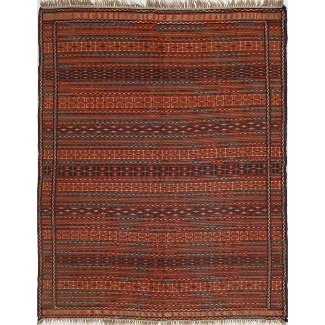 Persian Kilim Hand-Woven Wool Kilim IVA0024247 - Natalia Rugs