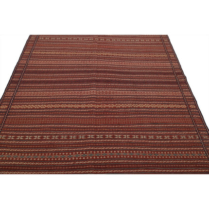 Persian Kilim 6' 5" X 9' 7" Wool Hand-Woven Kilim 6' 5" X 9' 7" (196 X 292) / Multi / Multi