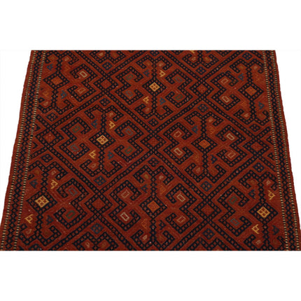 Persian Kilim 2' 8" X 4' 2" Wool Hand-Woven Kilim 2' 8" X 4' 2" (81 X 127) / Multi / Multi