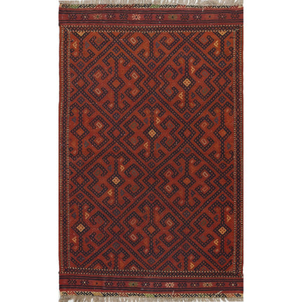 Persian Kilim Hand-Woven Wool Kilim IVA0024344 - Natalia Rugs