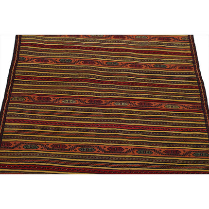 Persian Kilim 3' 3" X 4' 9" Wool Hand-Woven Kilim 3' 3" X 4' 9" (99 X 145) / Multi / Multi