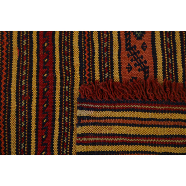 Persian Kilim 3' 3" X 4' 9" Wool Hand-Woven Kilim 3' 3" X 4' 9" (99 X 145) / Multi / Multi