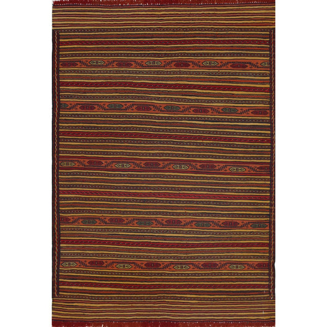 Persian Kilim Hand-Woven Wool Kilim IVA0024523 - Natalia Rugs