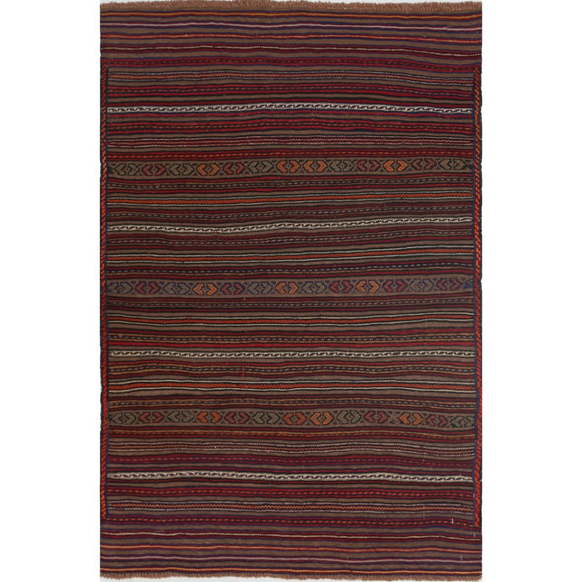 Persian Kilim Hand-Woven Wool Kilim IVA0024525 - Natalia Rugs