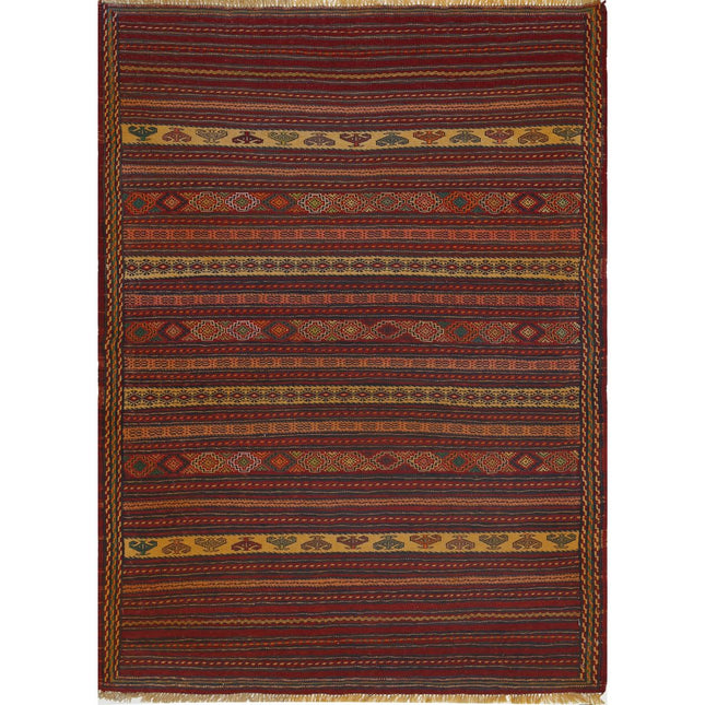 Persian Kilim Hand-Woven Wool Kilim IVA0024531 - Natalia Rugs