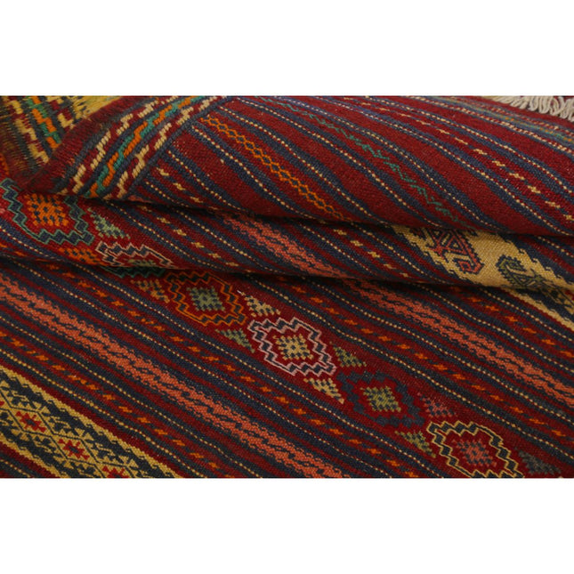 Persian Kilim 3' 5" X 4' 11" Wool Hand-Woven Kilim 3' 5" X 4' 11" (104 X 150) / Multi / Multi