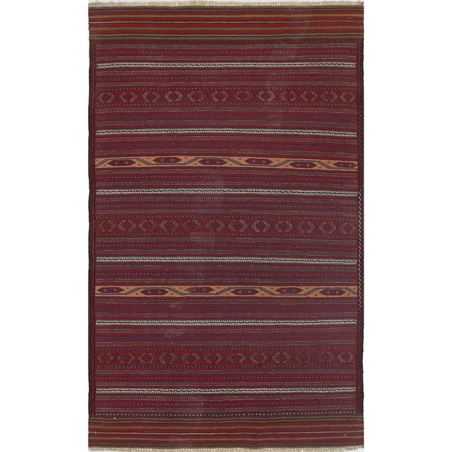 Persian Kilim Hand-Woven Wool Kilim IVA0024533 - Natalia Rugs